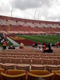 los angeles memorial coliseum section 110b home of usc