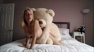 Teddy bear fucks MILF