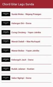 Kalangkang nining maida  karaoke sunda . Chord Gitar Lagu Sunda 1 0 Apk Androidappsapk Co