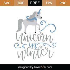 Download Unicorn In Winter Svg Cut File Lovesvg Com