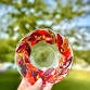 Fused Glass Fall Wreath Dish