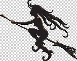 Witch on broom silhouette png. Witchcraft Silhouette Png Clipart Broom Cartoon Festive Elements Fictional Character Fly Free Png Download