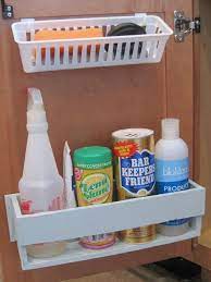 Compare all results web at once! 10 Super Smart Ways To Organize The Space Under Your Sink Sink Storage Kitchen Hacks Organization Under The Sink Organization