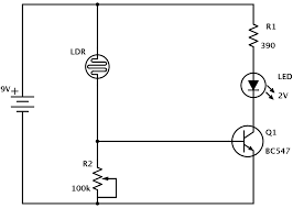 This is the default circuit configuration. Ldr Circuit Diagram Build Electronic Circuits