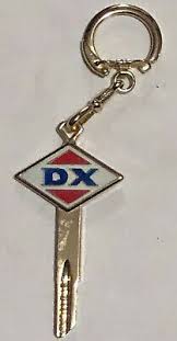 Vintage Sunray Dx Oil Company Key Chain Free Shipping