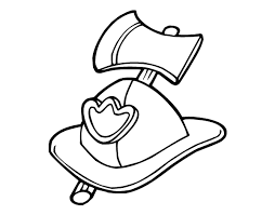 Fireman Helmet Coloring Pages Fireman Helmet Coloring Pages Firefighter Drawing