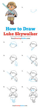 How To Draw Luke Skywalker Really Easy Drawing Tutorial Luke Skywalker Drawing Tutorial Easy Star Wars Drawings