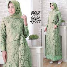 Beli dress brokat online berkualitas dengan harga murah terbaru 2021 di tokopedia! Model Gamis Brokat Orang Tua Model Wanita Brokat