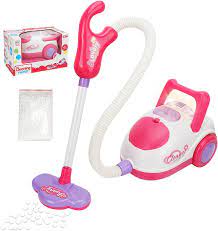 Amazon.co.jp: キッズバキュームリアルサクション,子供の掃除機のおもちゃは現実的な光の音でおもちゃを設定します -  男の子、女の子、幼児、ピンクの家事ギフトをプレイするふりをする Heyce : おもちゃ