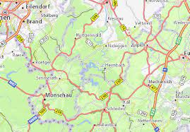 Dann weist er etwa 7,83 km² gesamtfläche und 203,2 mio. m³ stauraum auf. Michelin Landkarte Rurtalsperre Stadtplan Rurtalsperre Viamichelin