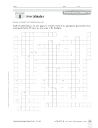 The answer los angeles has 2 possible clues. Invertebrates Crossword Puzzle Answer Key Fill Online Printable Fillable Blank Pdffiller
