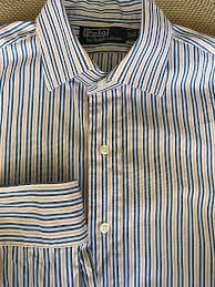 Black And Yellow Striped Shirt Mens Men Polo Ralph Lauren White Blues Yellow Striped 16 1 2 32 32 Dress Shirt L S Ebay Lauren White Shirt Dress Yellow Stripes