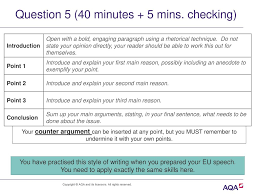 In 1.5 minutes you are to ask five direct questions to find out the following here are our top tips for telling a good story or anecdote. Gcse English Language Paper 2 Walk Through Exam Ppt Download