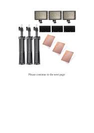 Buy Product Neewer Photography 3 X 160 Led Studio Lighting Kit Inclu