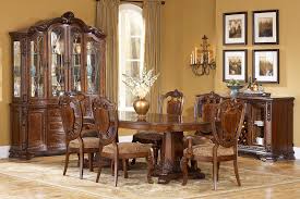 Countryside amish furniture's large double pedestal tables are available in a wide range of wood types and finishes to integrate seamlessly into your existing decor. Old World Formal Double Pedestal Table Dining Room Collection By A R T Dining Room Furniture Dining Room Sets Dinette Sets