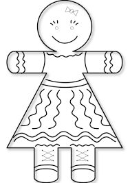 Retro vintage black and white gobbler thanksgiving turkey. Gingerbread Girl Coloring Page Free Printable Coloring Pages 349544 Png Images Pngio