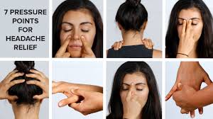 7 Pressure Points To Relieve Your Headache Youtube