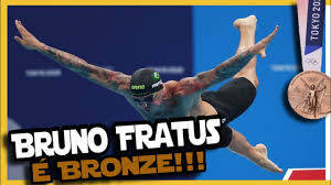 Bruno fratus é bronze nos 50 metros livre em tóquio — foto: 2x6lkaycgq9eum