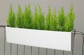 Balkona Balkonkasten Mit Bewasserungsset Weiss Balkonkasten Blumenkasten Pflanzkubel