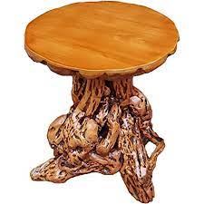 Unique and decorative coffee tables with storage. Amazon Com Rustic Azalea Tree Stump End Table Unique Wood Root Log Side Table Reclaimed Primitive Tree Trunk Corner Accent Table Round Natural Live Edge Coffee Table Log Cabin