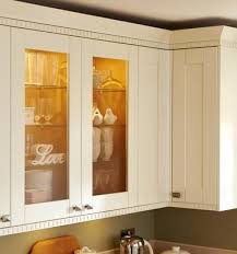 Howdens Full Height Glass Wall Units And Castellated Cornice And Pelmet Kitchen Collection Shaker Cabinet Doors Kitchen Makeover
