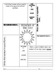 Number Of The Day Daily Math Worksheet 3rd 8th Grade Daily Math Education Math Math
