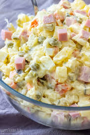 Add more dressing only if needed. Creamy Potato And Ham Salad Recipe Happy Foods Tube