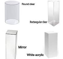 Acrylic Display Mirror Plinth,Acrylic Lucite Pedestal Plinth ...