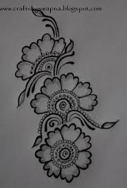 This mehandi design is for those who are new to mehndi and want simple designs which they can do themselves. Tasmim Blog A Simple Mehndi Design To Draw