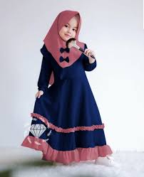  Model Baju Muslim Anak Kecil Perempuan Pakaian Bayi Perempuan Gaun Gadis Kecil Baju Muslim