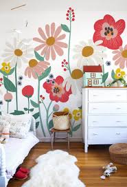 Flower Garden Removable Wallpaper Mural Kids Room Murals Bedroom Murals Girl Room