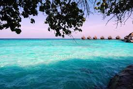 Simply maldives is an award winning maldives. Turquoise Water And Beach Huts On Horizon Maldives Beauty Nobody Stock Photo 194919242