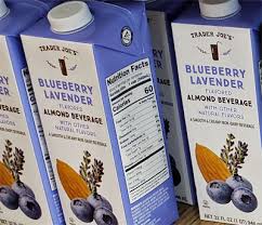 blueberry lavender almond milk beverage