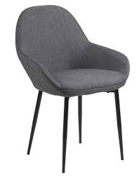 Der sessel im zeitlosen design wird mit seiner klassischen ohrensessel optik zum absoluten blickfang. Cardy Stuhl Stoff Grau Metallgestell Kaufen Auf Ricardo