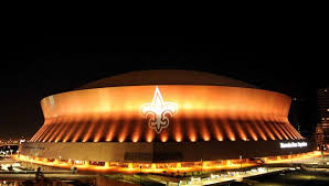 Mercedes Benz Superdome At Night Notcot New Orleans Saints Stadium New Orleans Events New Orleans Hotels