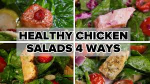 All recipes have calories and weight watchers points. Healthy Chicken Salads 4 Ways Youtube