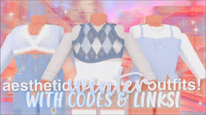 A christmas outift decl code for bloxburg roleplays. Aesthetic Winter Roblox Outfits With Codes Links Axia Youtube