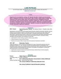 Sample Teacher Resume Objective