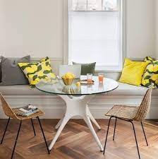 Corner bench table gray padding white top. 37 Breakfast Nook Ideas Kitchen Nook Furniture