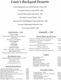 Louie's backyard florida keys, key west; Web Dinner Dessert 1 Louie S Backyard