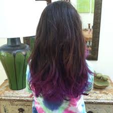 Purple Dip Dye Dipped Hair Brown And Pink Hair Dip Dye Hair