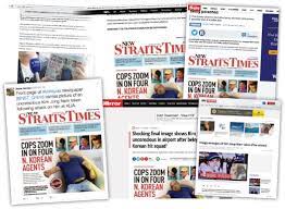 The new straits times online. Uk Media Focus On Nst S Front Page