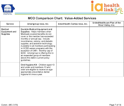 Mco Comparison Chart Value Added Services Pdf Free Download