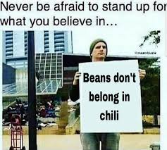 Chili with beans video (scroll down for printable recipe). Texas Memes Facebook
