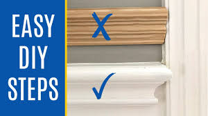 The chair rail is 5/8 in. How To Cut End Cap For Chair Rail Molding How To End Chair Rail At Door Frame Windows On A Wall Youtube