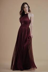 L214004 Belsoie Tiffany Chiffon Lace Long Bridesmaid Dress With Halter Necklin Curvy Bridesmaid Dresses Bridesmaid Dresses Plus Size Belsoie Bridesmaid Dress