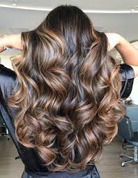Dark brown hair with caramel balayage. 50 Dark Brown Hair With Highlights Ideas For 2021 Hair Adviser