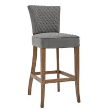 Gray Upholstered Counter Height Stool Modern Eclectic In 2020 Grey Bar Stools Counter Height Stools Modern Bar Stools