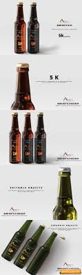 Download Amber Glass Beer Bottle Mockup 03 Free Graphic Templates Fonts Logos Icons Psd Ai