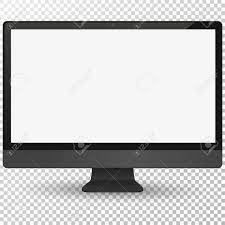 How to turn your computer's lcd screen transparent (diy mod): Monitor With Blank Screen On A Transparent Background Royalty Free Cliparts Vectors And Stock Illustration Image 95981713